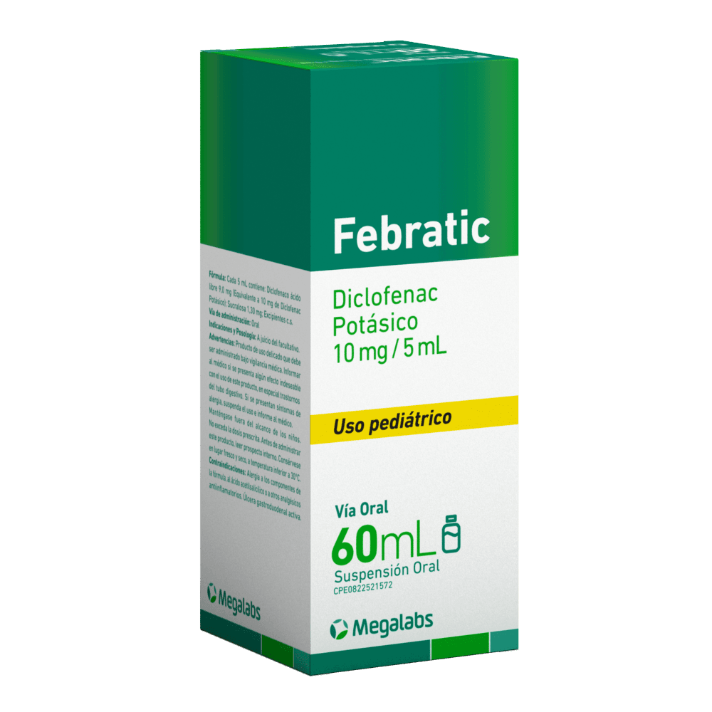 FEBRATIC 10MG/5ML X 60ML SUSP PED
