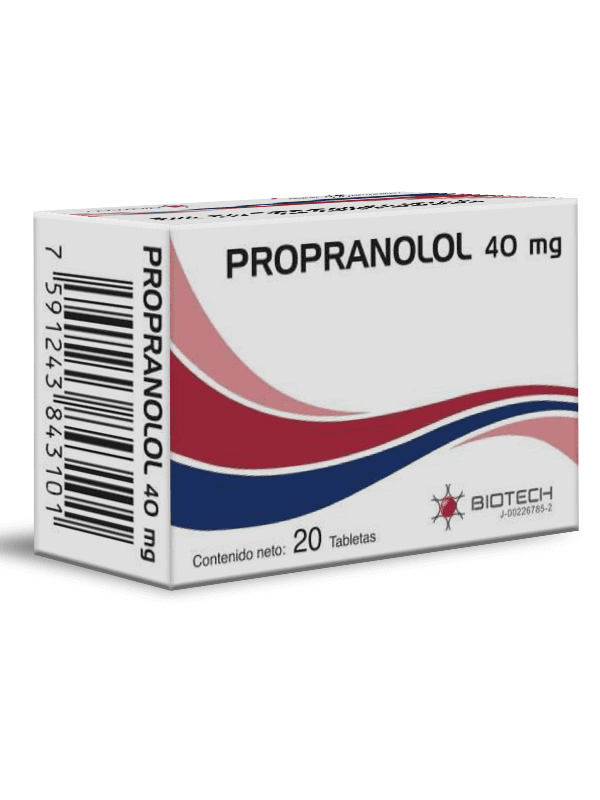 PROPRANOLOL 40MG X 20TAB
