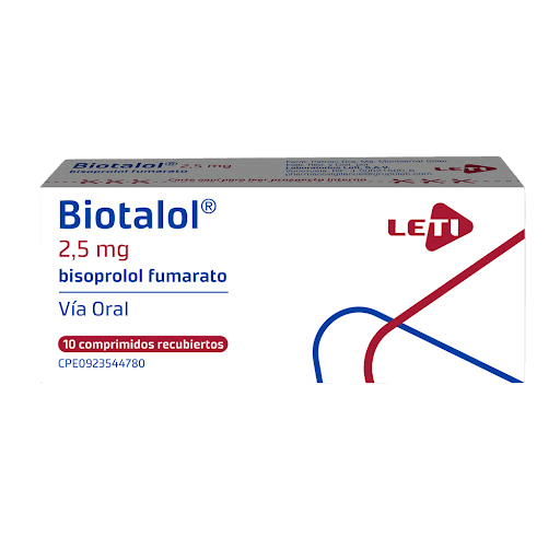 BIOTALOL 2,5 MG X 10 COMP