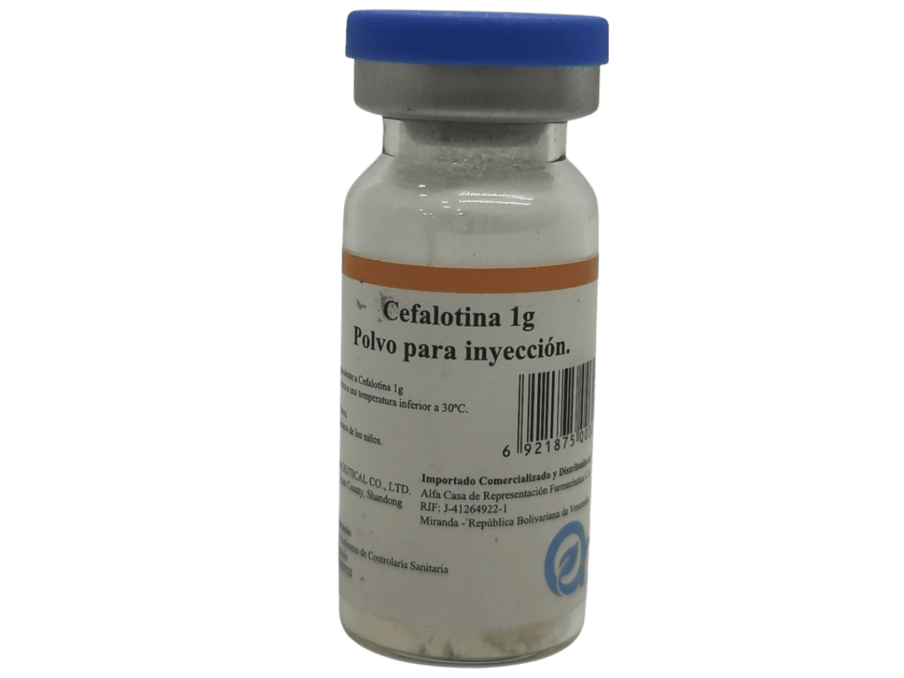 CEFALOTINA 1 INYECTABLE 1 g - Via iv
