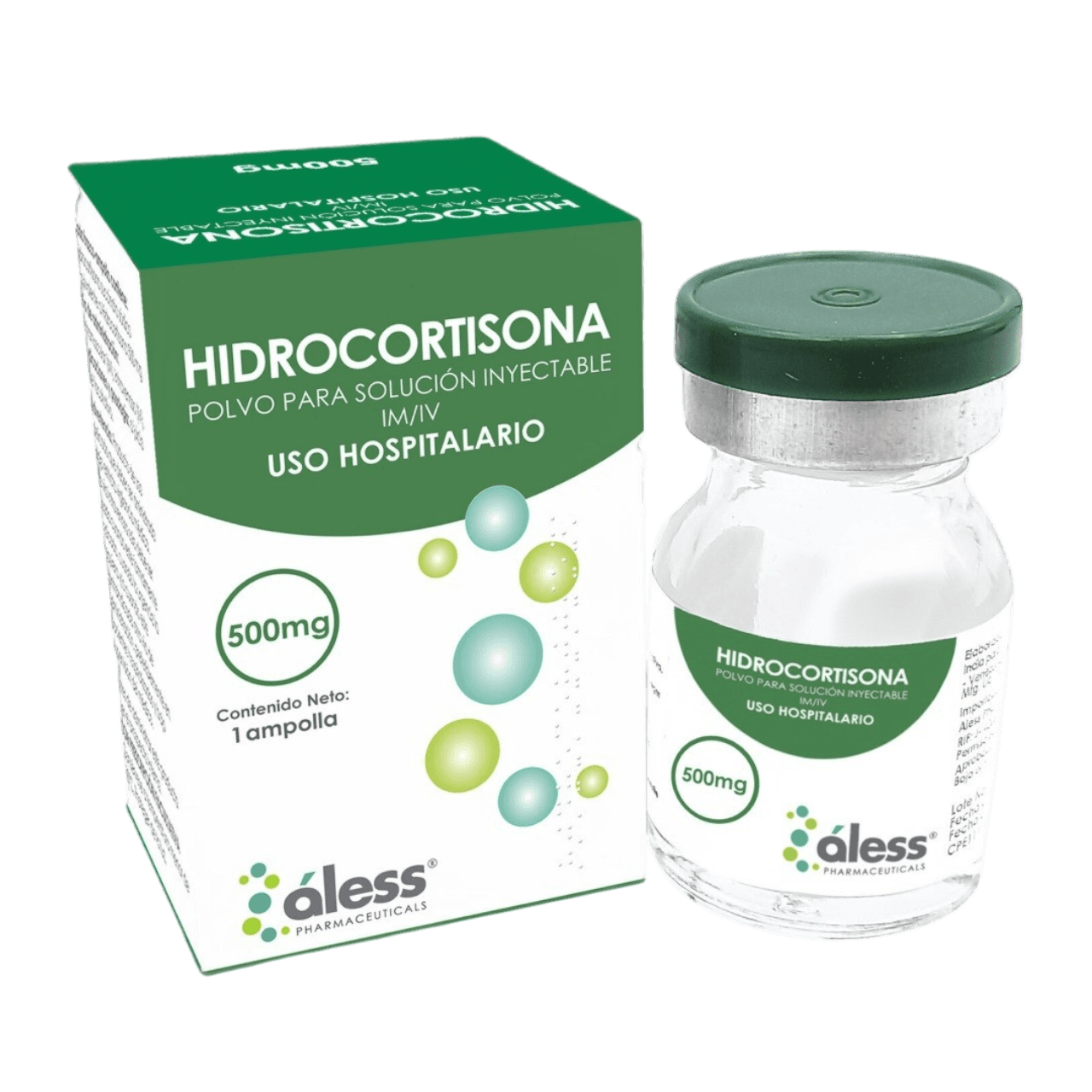 HIDROCORTISONA 500MG/1AMP I.M/I.V ALESS