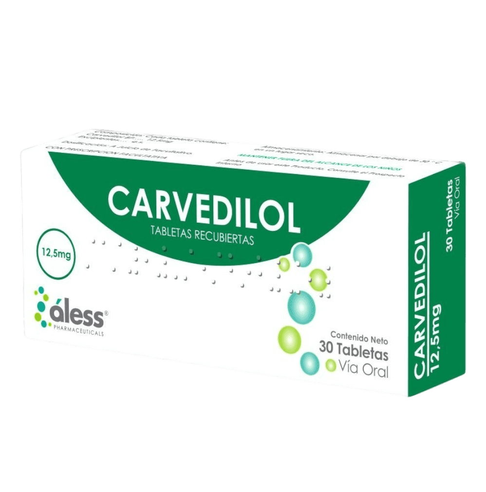 CARVEDILOL 12.5MG X 30TAB ALESS