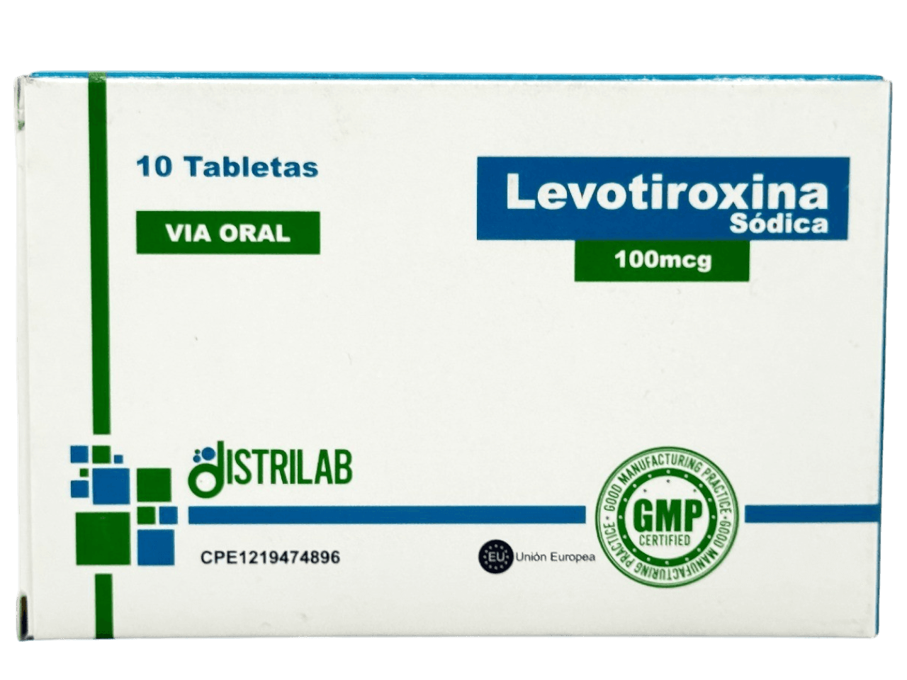 LEVOTIROXINA 100MCG X 10TAB   DISTRILAB