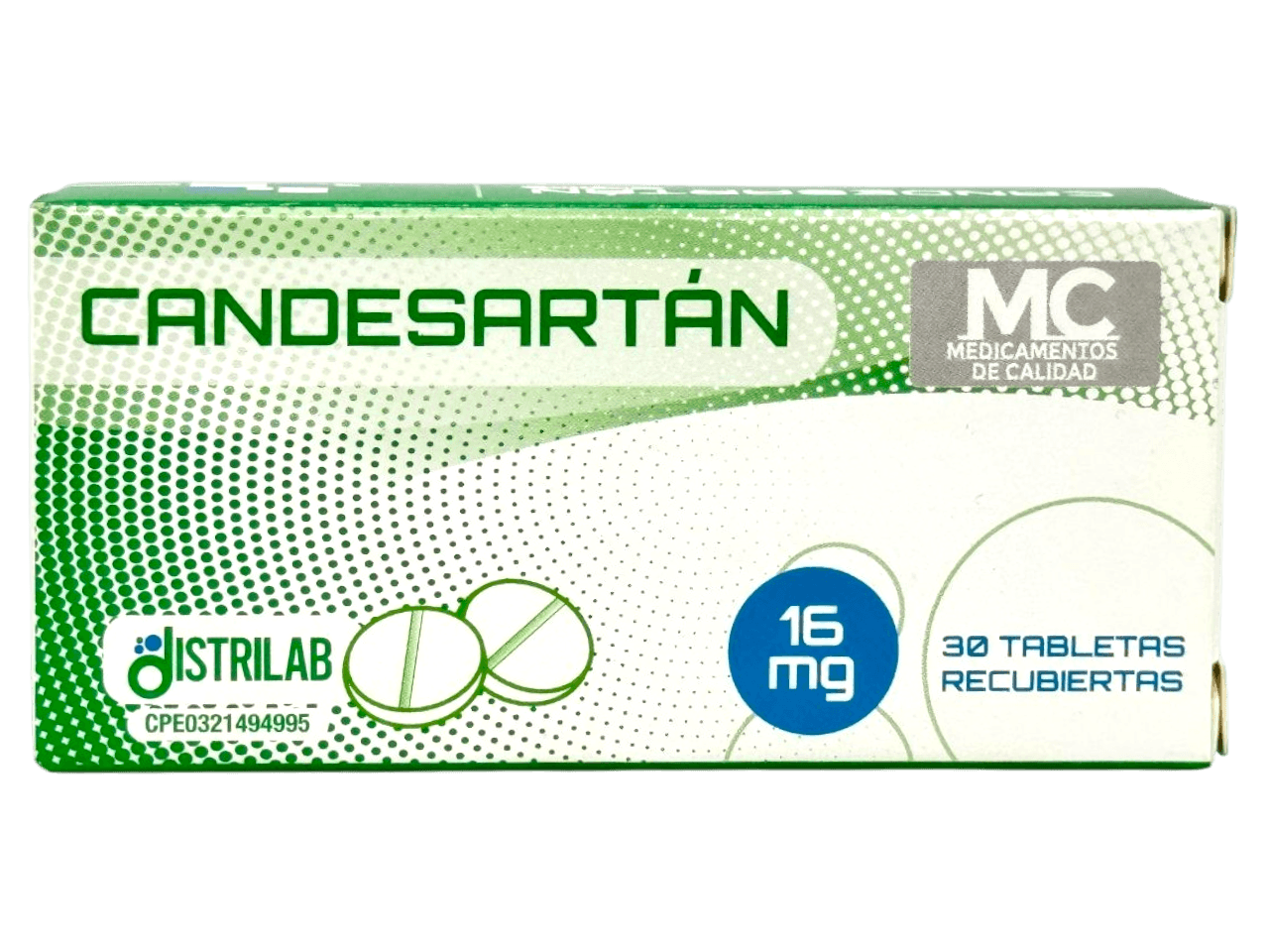 CANDESARTAN 16MG X 30TAB DISTRILAB