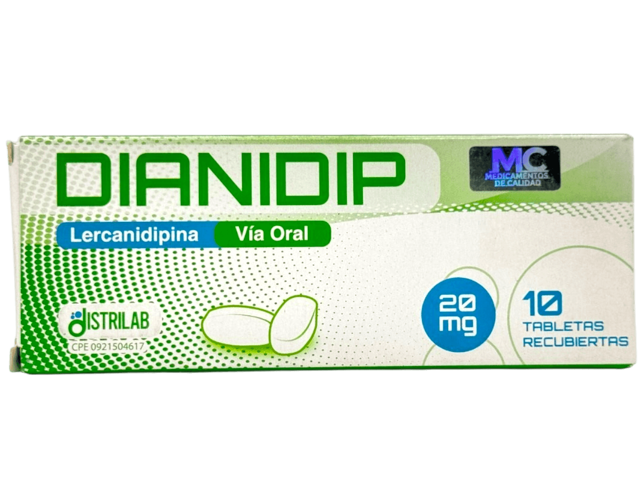 DIANIDIP 20MG X 10TAB DISTRILAB