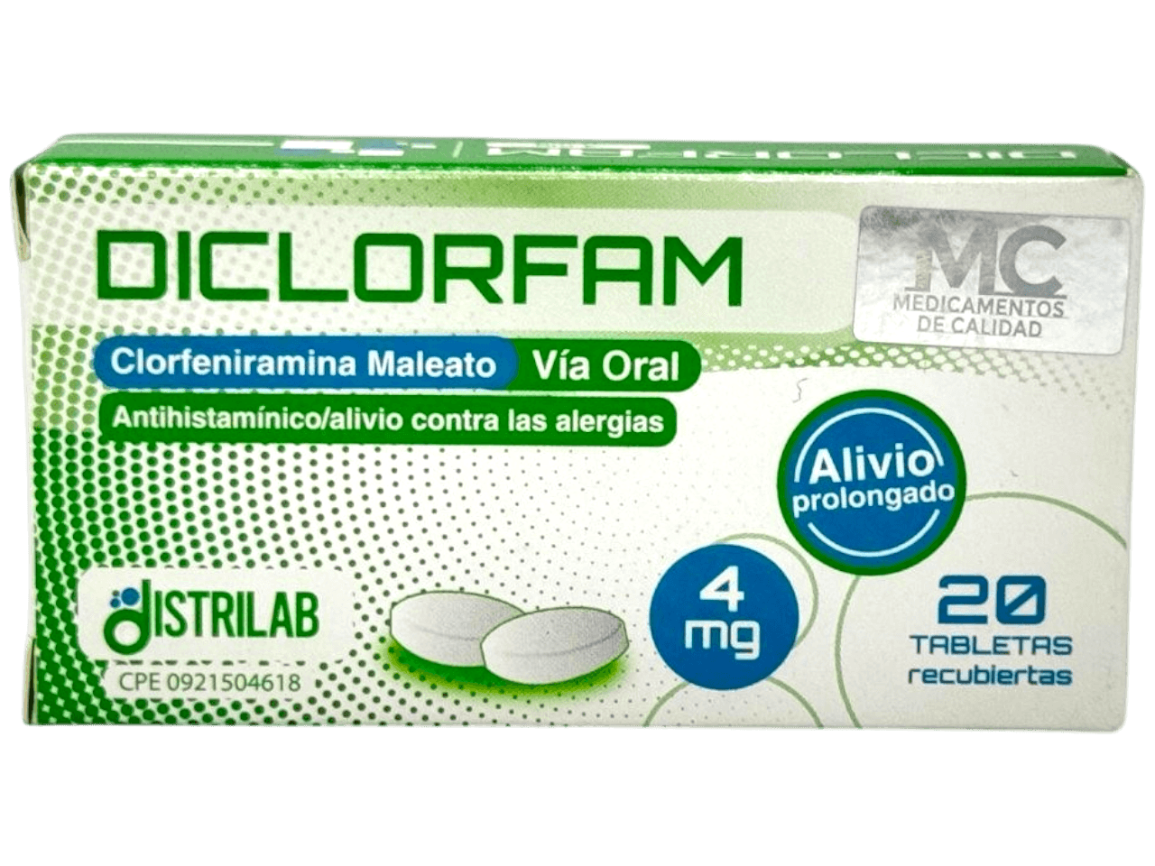 DICLORFAM 4MG X 20TAB DISTRILAB
