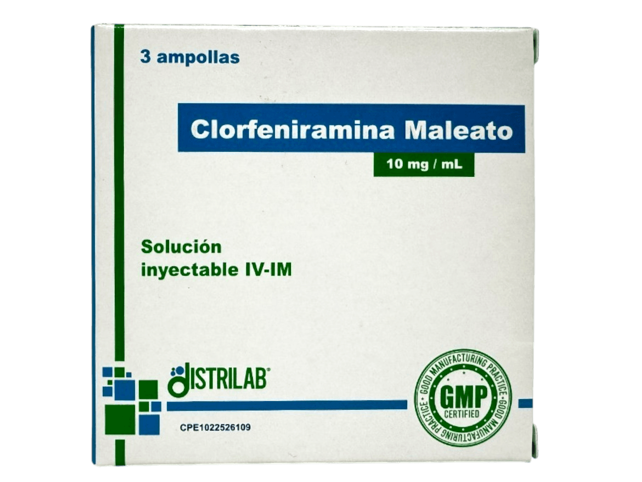 CLORFENIRAMINA IV IM 10MG/ML X 3 AMP