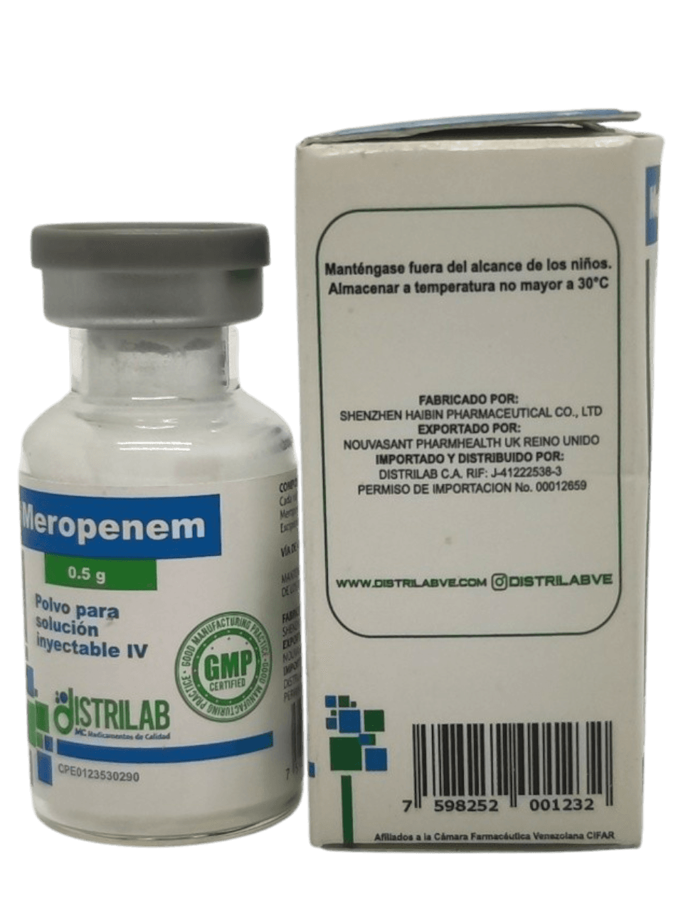 MEROPENEM 0.5GR X 1 AMP