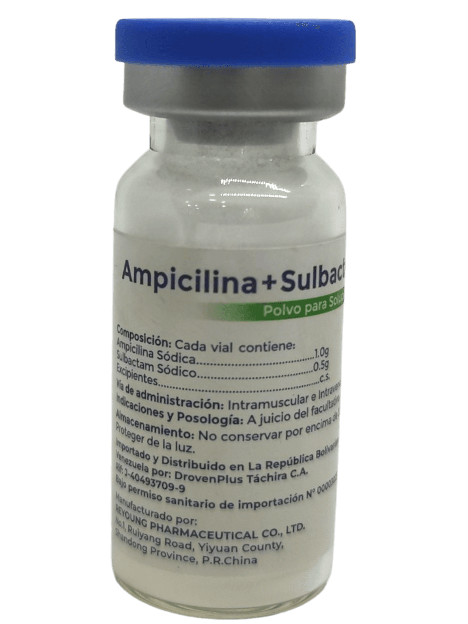 AMPICILINA+SULBACTAM 1.5GRX1  DROVENPLUS