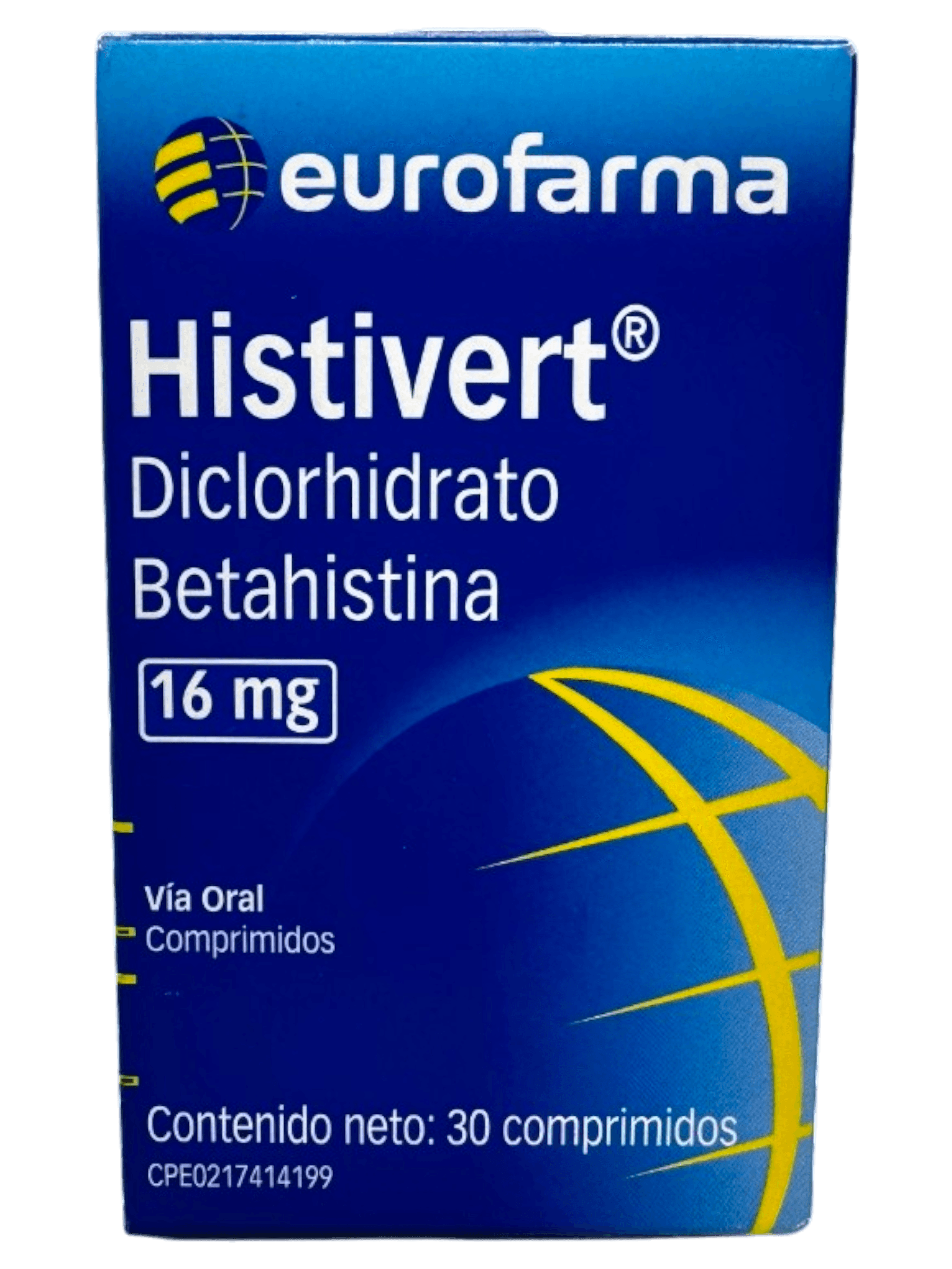 HISTIVERT 16MG X 30 COMP