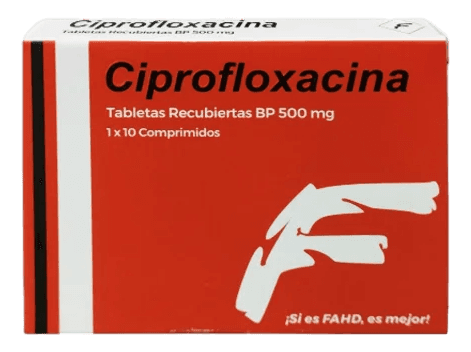 CIPROFLOXACINA 10 TABLETAS 500 mg - Via oral