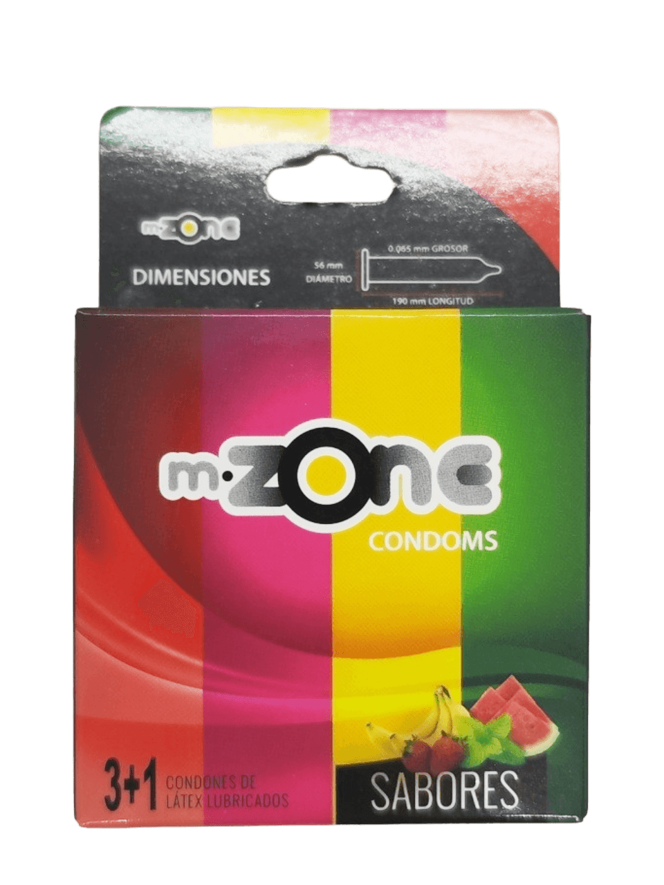 PRESERVATIVO M-ZONE SABORES X4