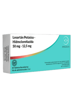 LOSARTAN P-HIDRLOCORO 50-12,5MG X 30TAB