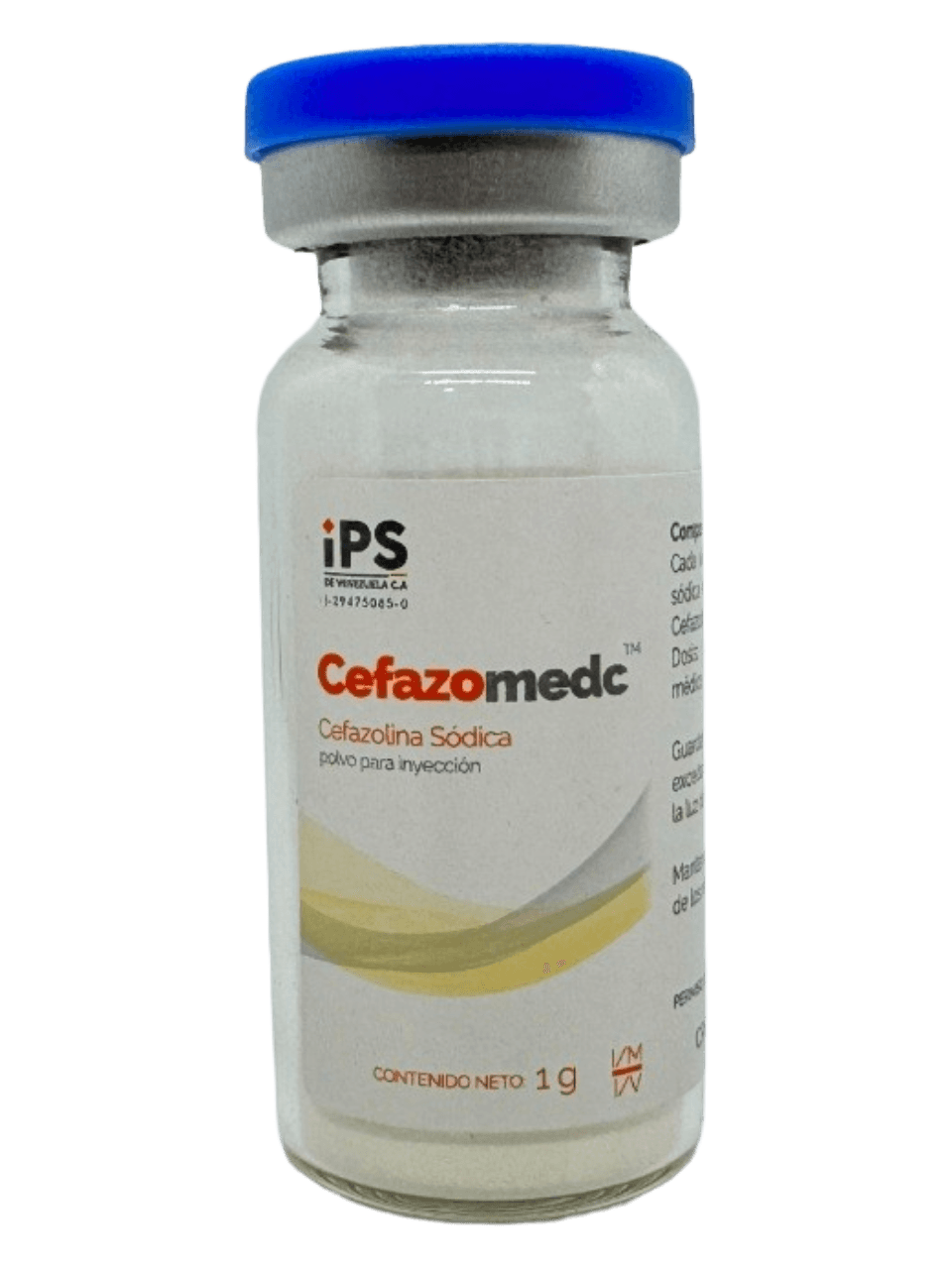 CEFAZOLINA 1 INYECTABLE 1 g - Via im/iv