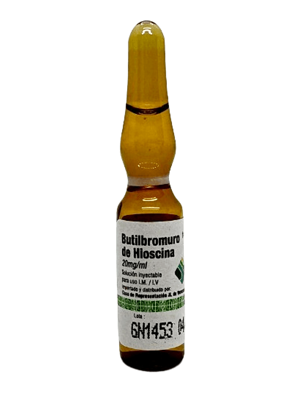 BUTILBROMURO DE HIOSCINA 20MG/ML  X1 AMP