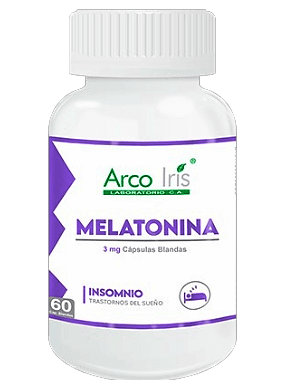 MELATONINA 3MG X 60CAP ARCO IRIS