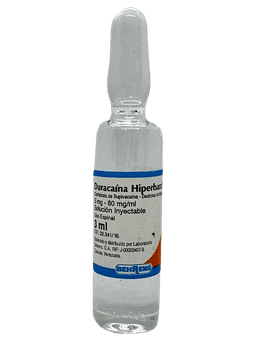 DURACAINA HIPERBARA 5MG-80MG/ML 3ML X 1A