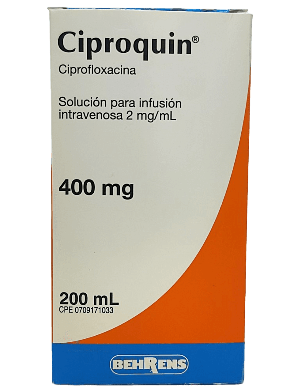 CIPROQUIN 400MG X 200ML (CIPROFLOXACINA)