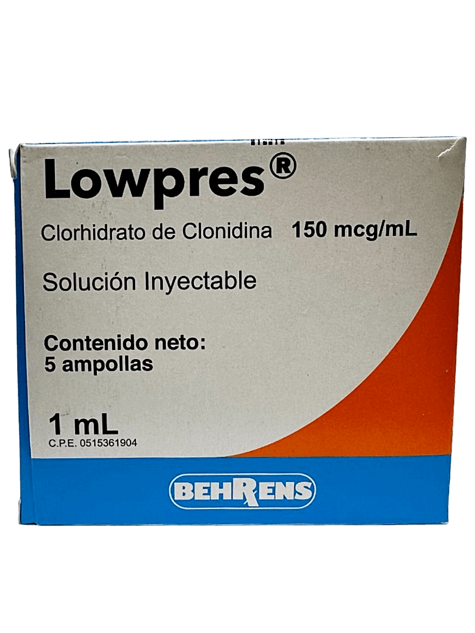 LOWPRES 150MG X 1ML AMP