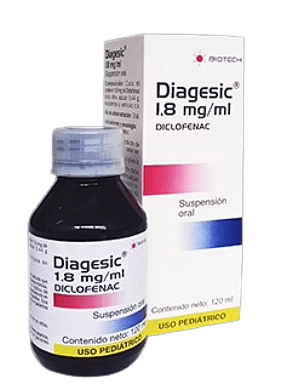 DIAGESIC 1.8MG/ML 120ML SUSPENSION