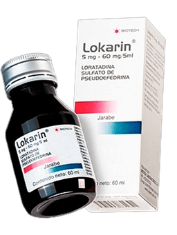 LOKARIN 5MG-60MG/5ML X 60ML JARABE