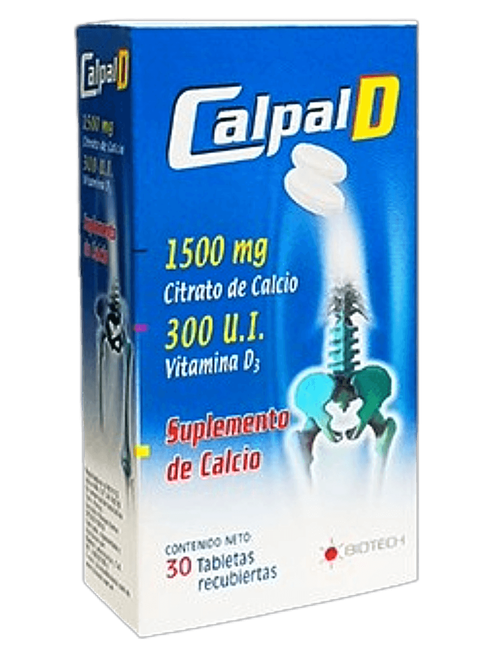 CALPAL D X 30TAB RECUBIERTA