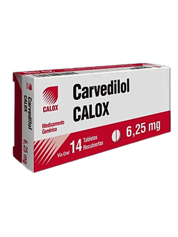 CARVEDILOL 6,25MG X 14TAB CALOX