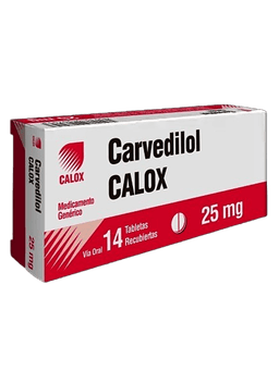 CARVEDILOL 25MG X 14TAB CALOX
