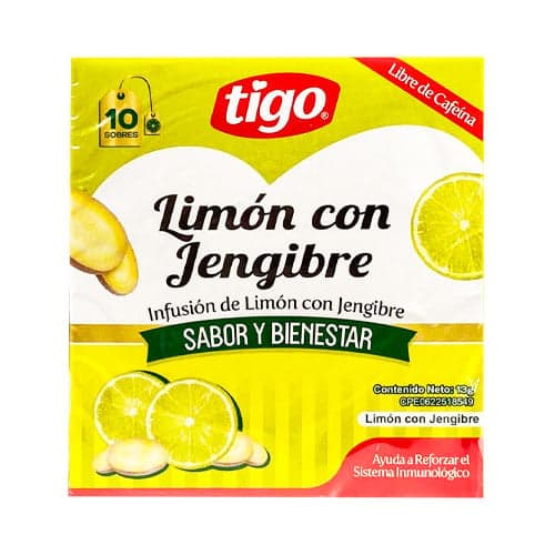 TE DE LIMON CON JENGIBRE 13GR X 10SOBRES