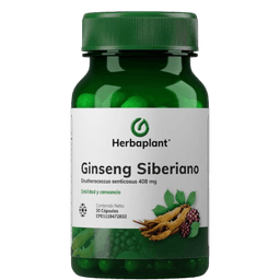 GINSENG SIBERIANO 408MG X 30CAP HERBAPLANT