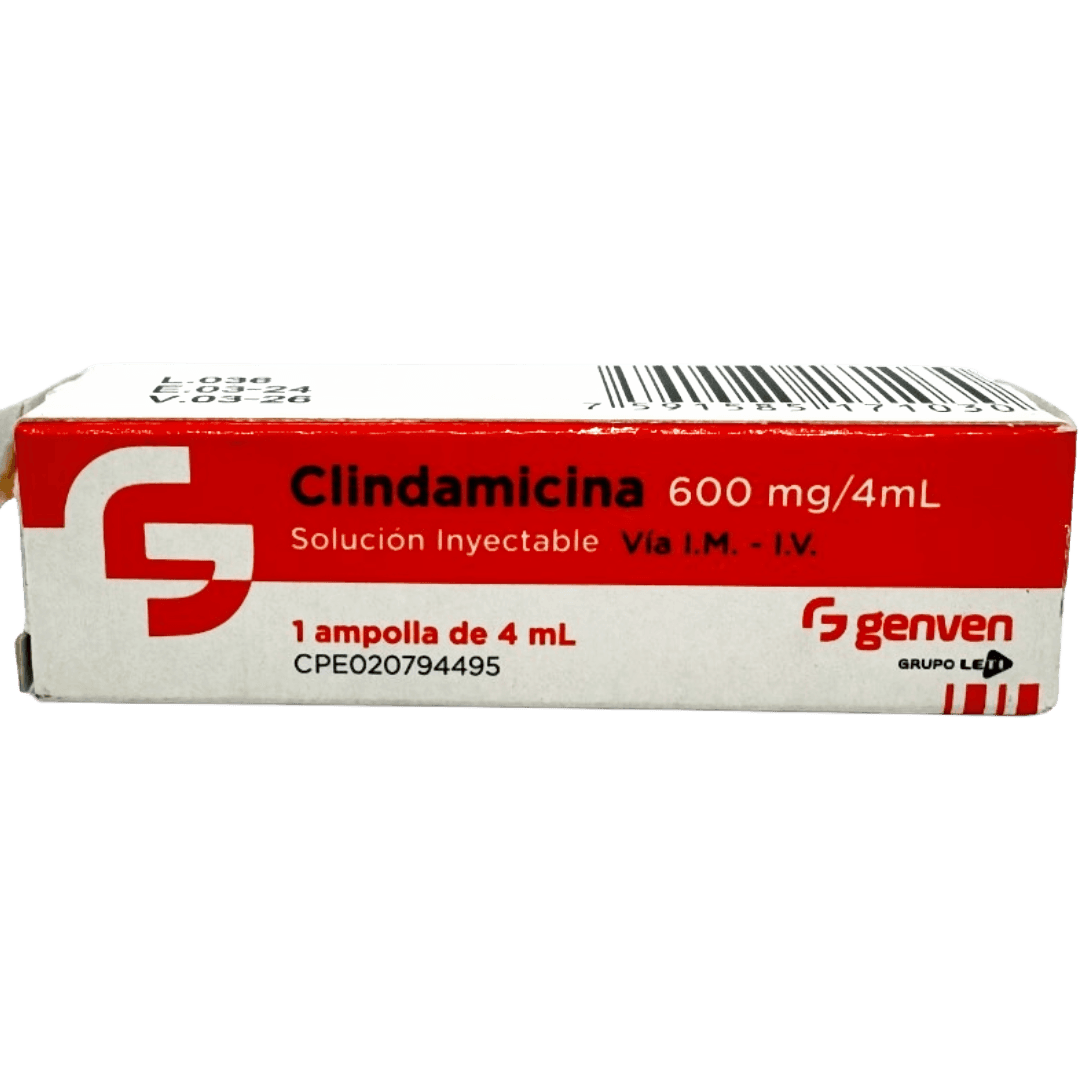 CLINDAMICINA 600MG X 4ML AMP GENVEN