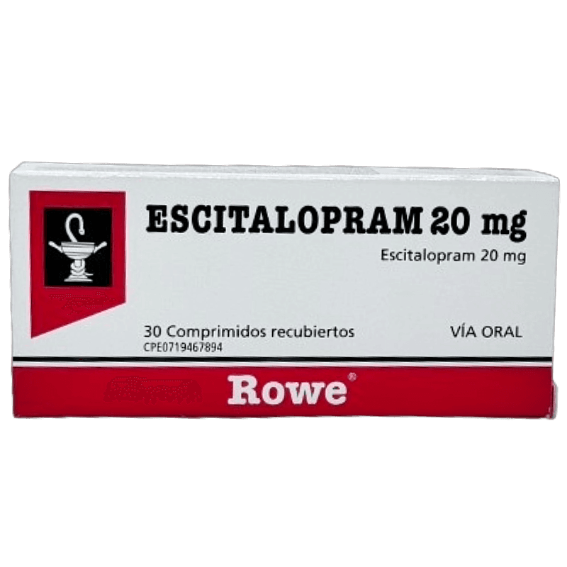ESCITALOPRAM 20 MG X 30 COMP REC