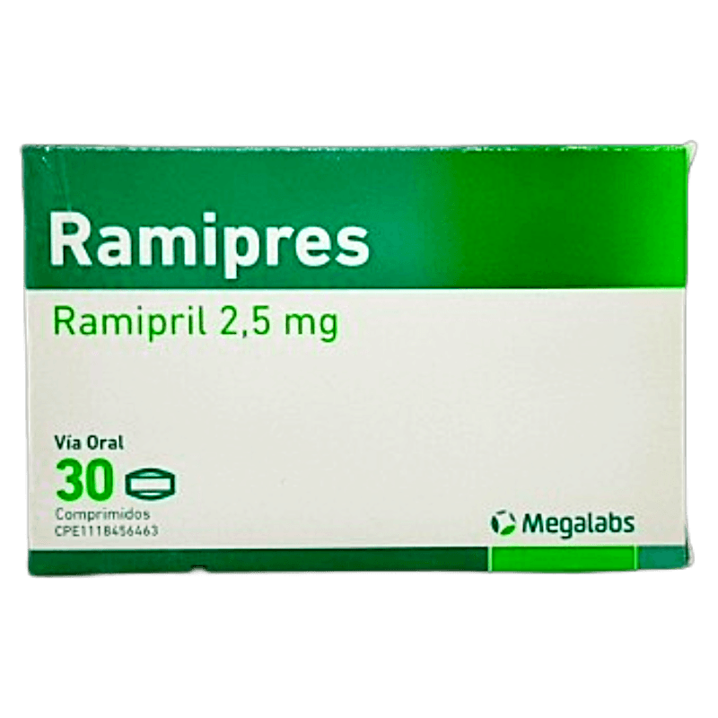 RAMIPRES 2,5 MG X 30 COMP