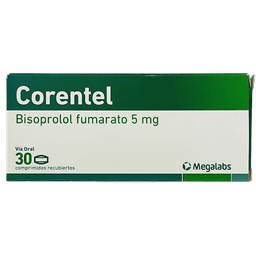 CORENTEL 5MG X 30 COMP REC