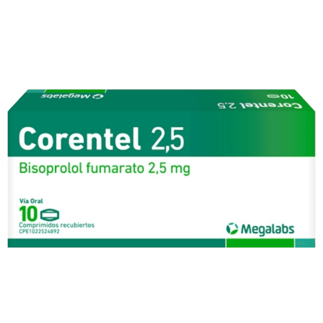 CORENTEL 2.5 MG X 10 COMP