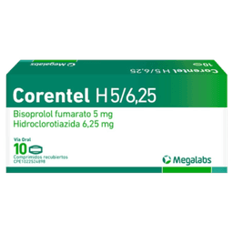 CORENTEL HCT 5MG-6.25MG X 10 COMP