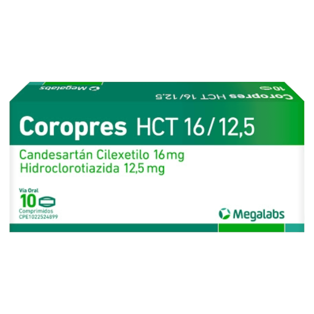 COROPRES HCT 16MG-12.5MG X 10COMP