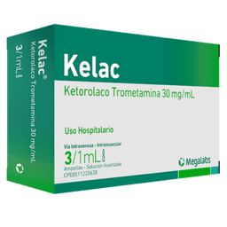 KELAC SOL INY 30MG/ML 3AMP X 1ML