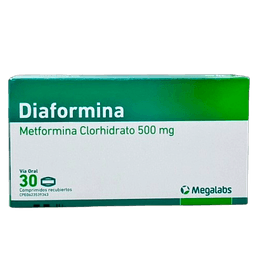 DIAFORMINA 500MG X 30 COMP