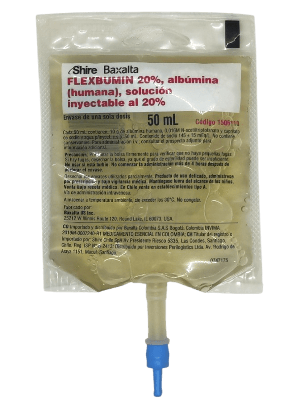 ALBUMINA HUMANA 20% x 50ML AMP