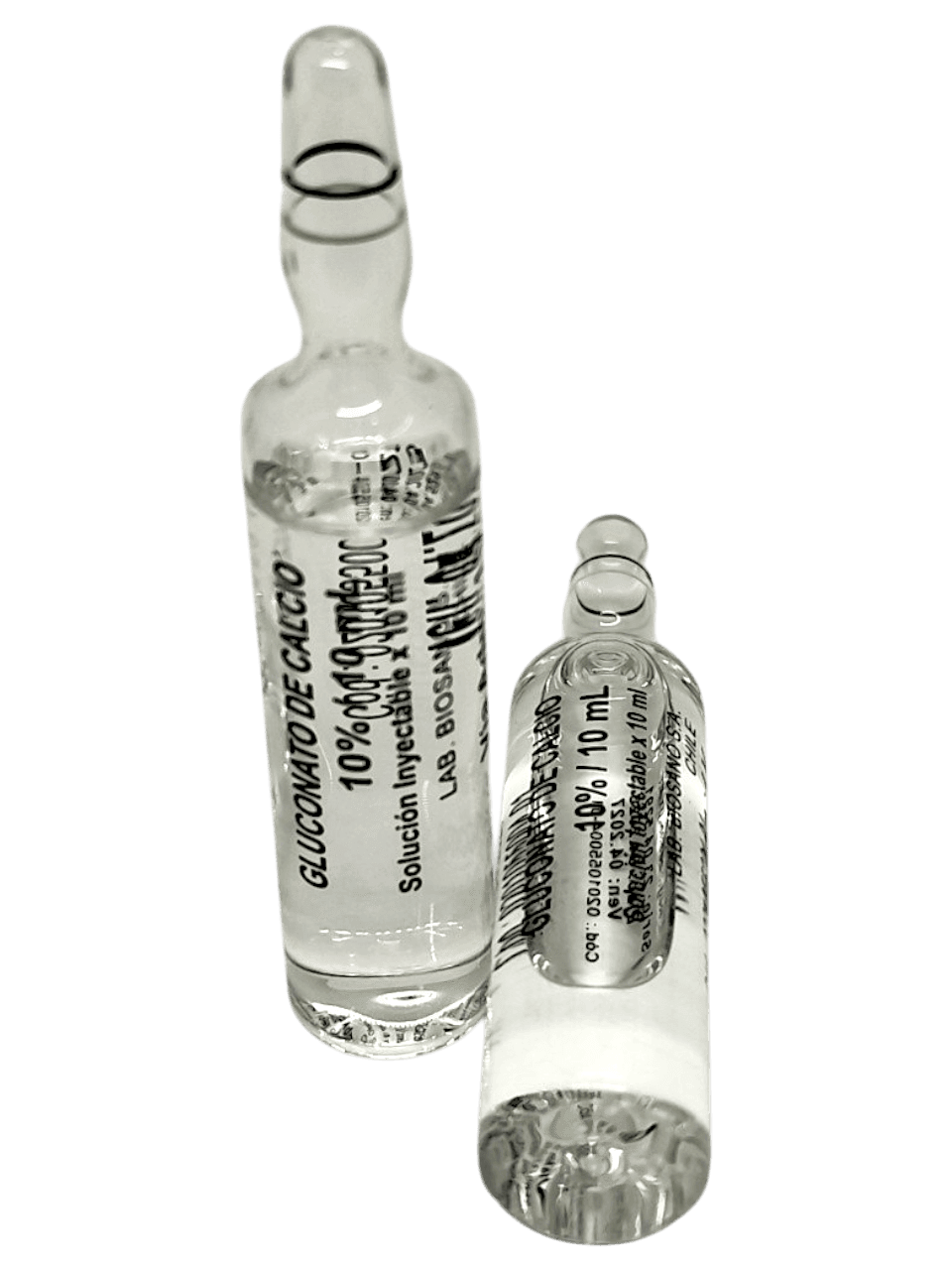 GLUCONATO DE CALCIO 100 INYECTABLE 10 ml - Via iv