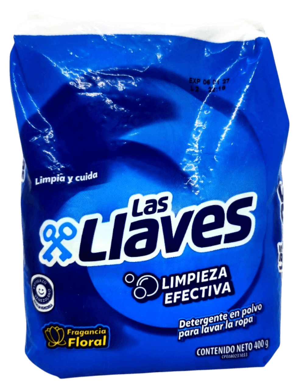 DETERGENTE LAS LLAVES FLORAL X 400GR