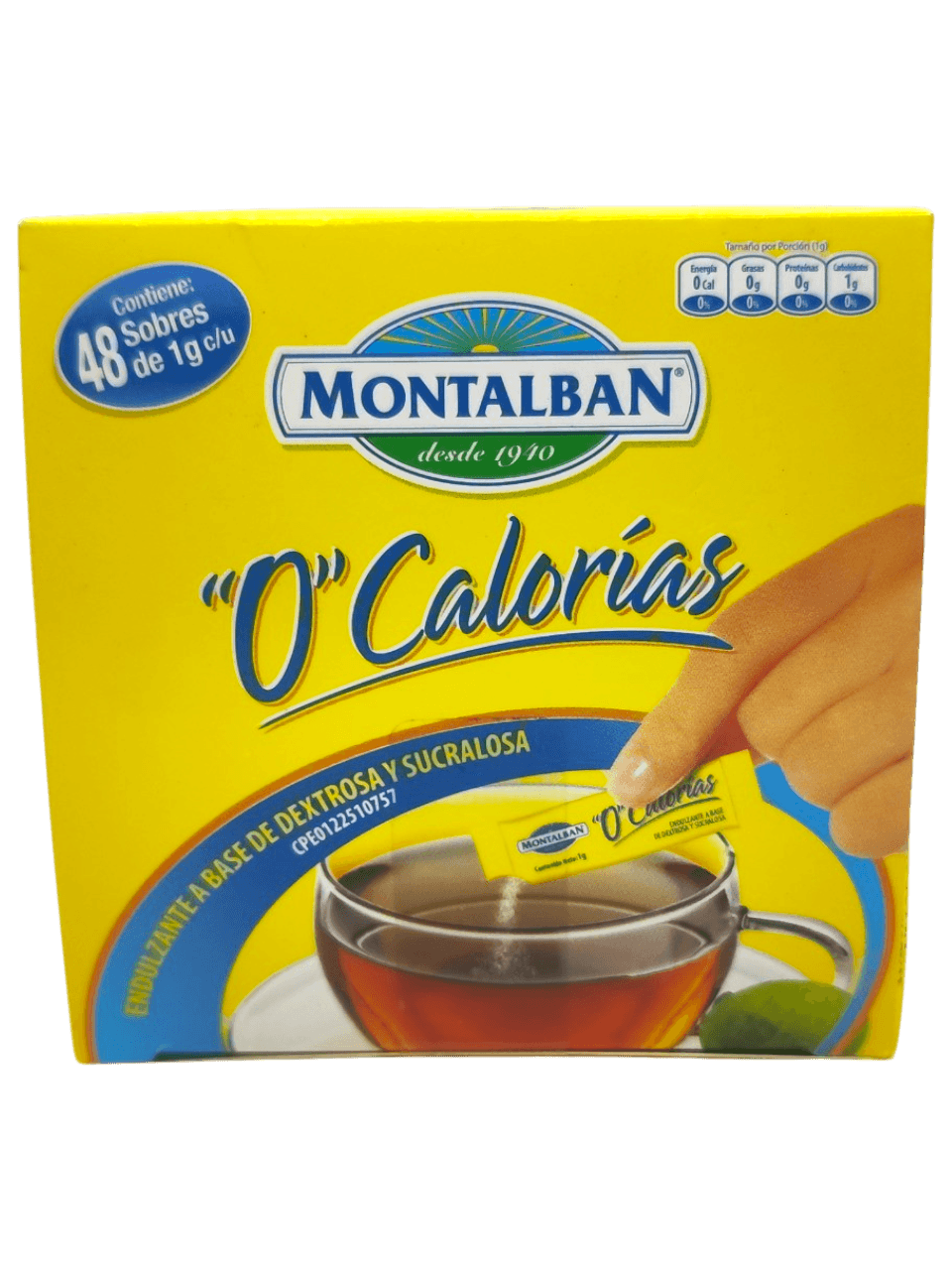 CAJA AZUCAR MONTALBAN X 48 SOBRES DE 1GR