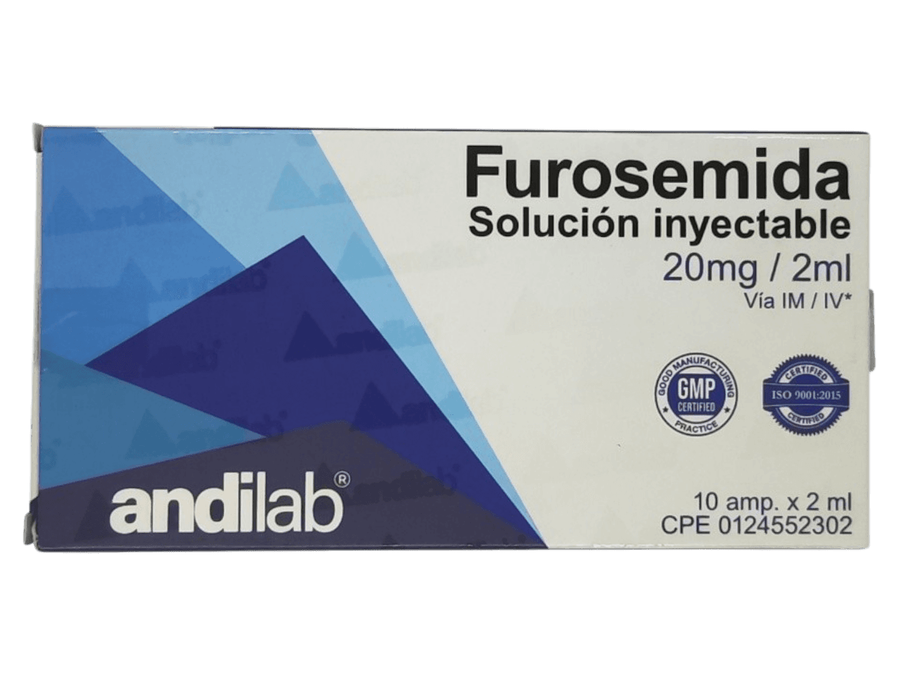 FUROSEMIDA SOL IM IV 20MG/2ML X 1 AMP