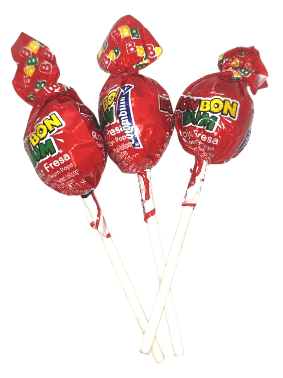 CHUPETA BONBON BUM FRESA 19GR X 1 UND