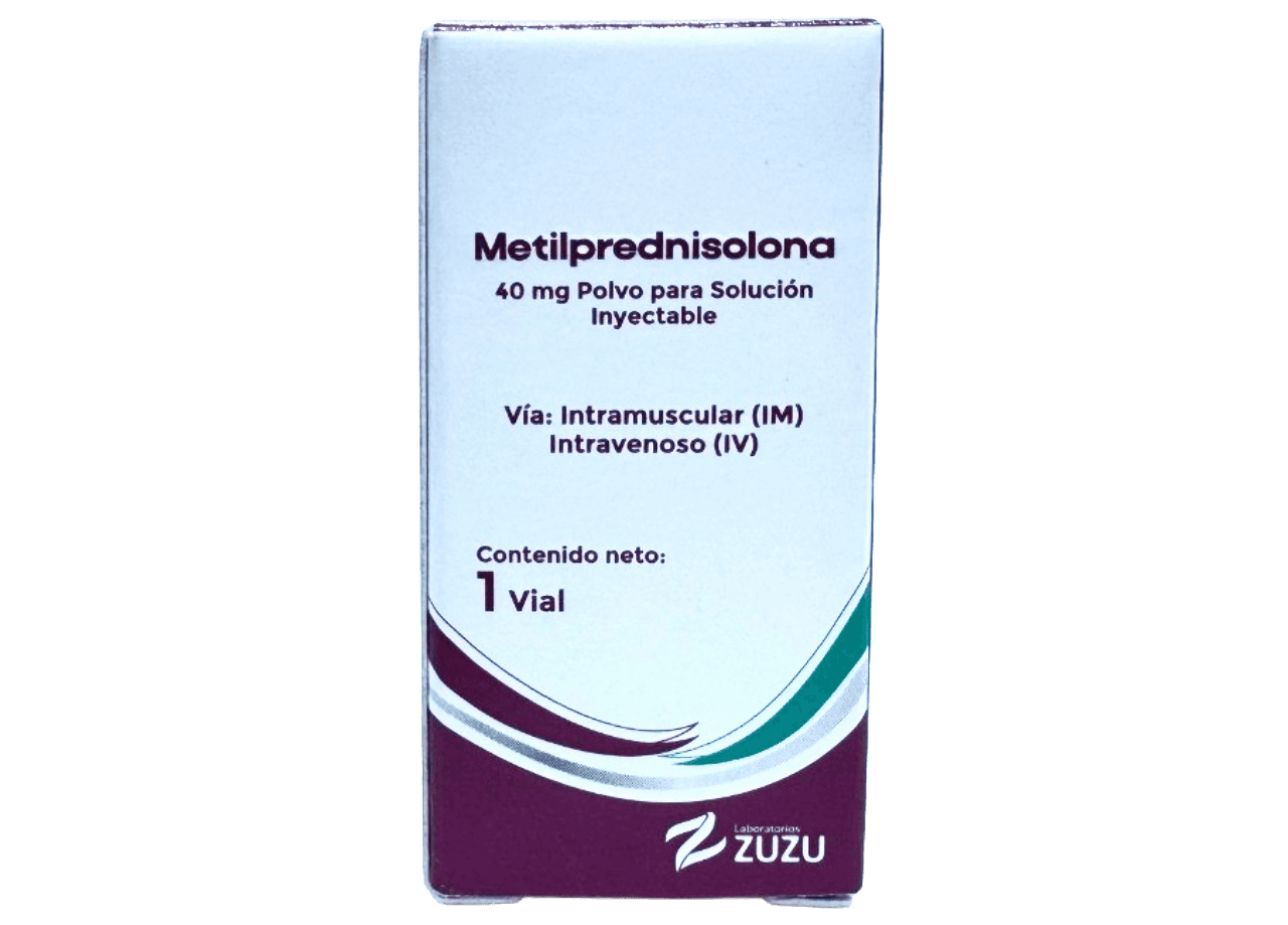 METILPREDNISOLONA 1 INYECTABLE 40 mg - Via im/iv