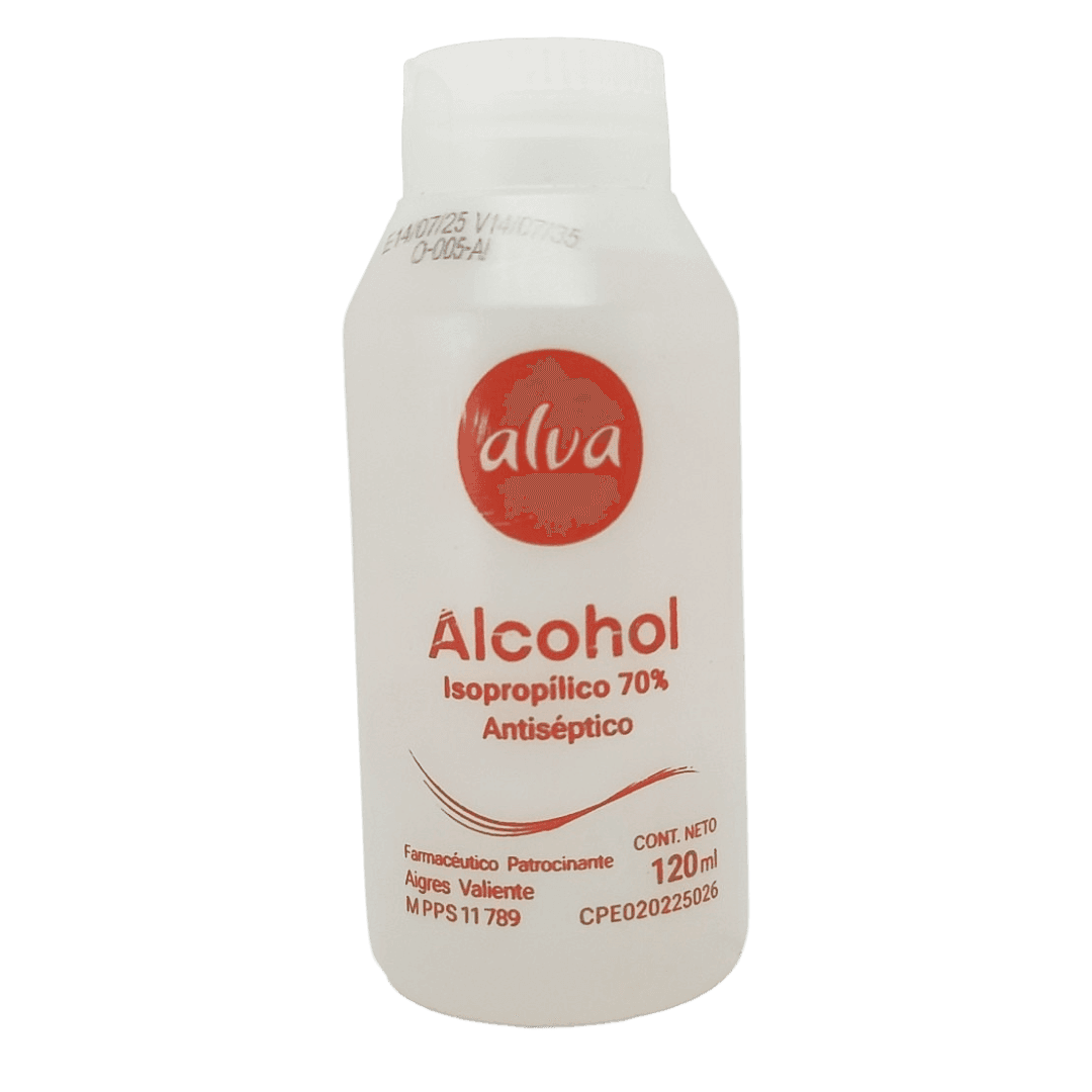 ALCOHOL ISOPROPILICO 70% (ALVA) X 120ML