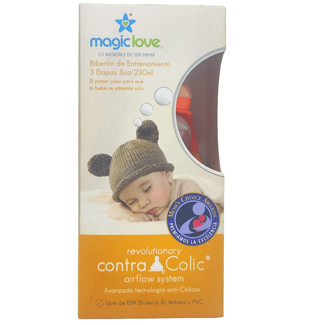 BIBERON C/COLICOS NARANJ 8OZ/230ML MAGIC