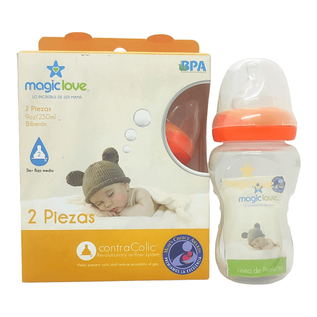 BIBERON C/COL NARA 3M+ 9OZ/250ML X 2 MAG