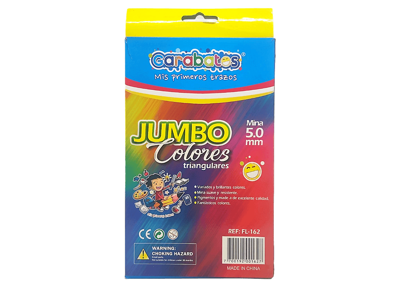 COLORES JUMBO X 12 UND EN CAJA